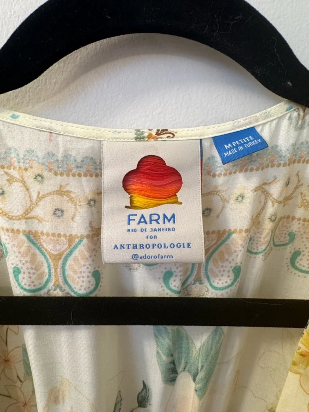 FARM Rio Cream Floral Midi Dress - Picture 4 of 4